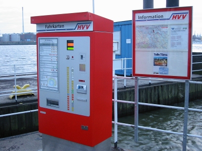 Fahrkartenautomat Fähranleger Sandtorhöft