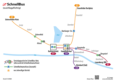Liniennetz SchnellBus